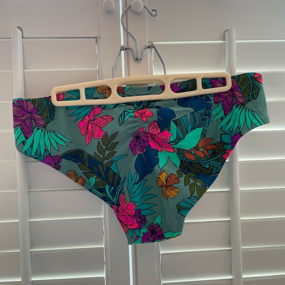 Mid Rise Ruched Bikini Bottom - Picture 2 of 2